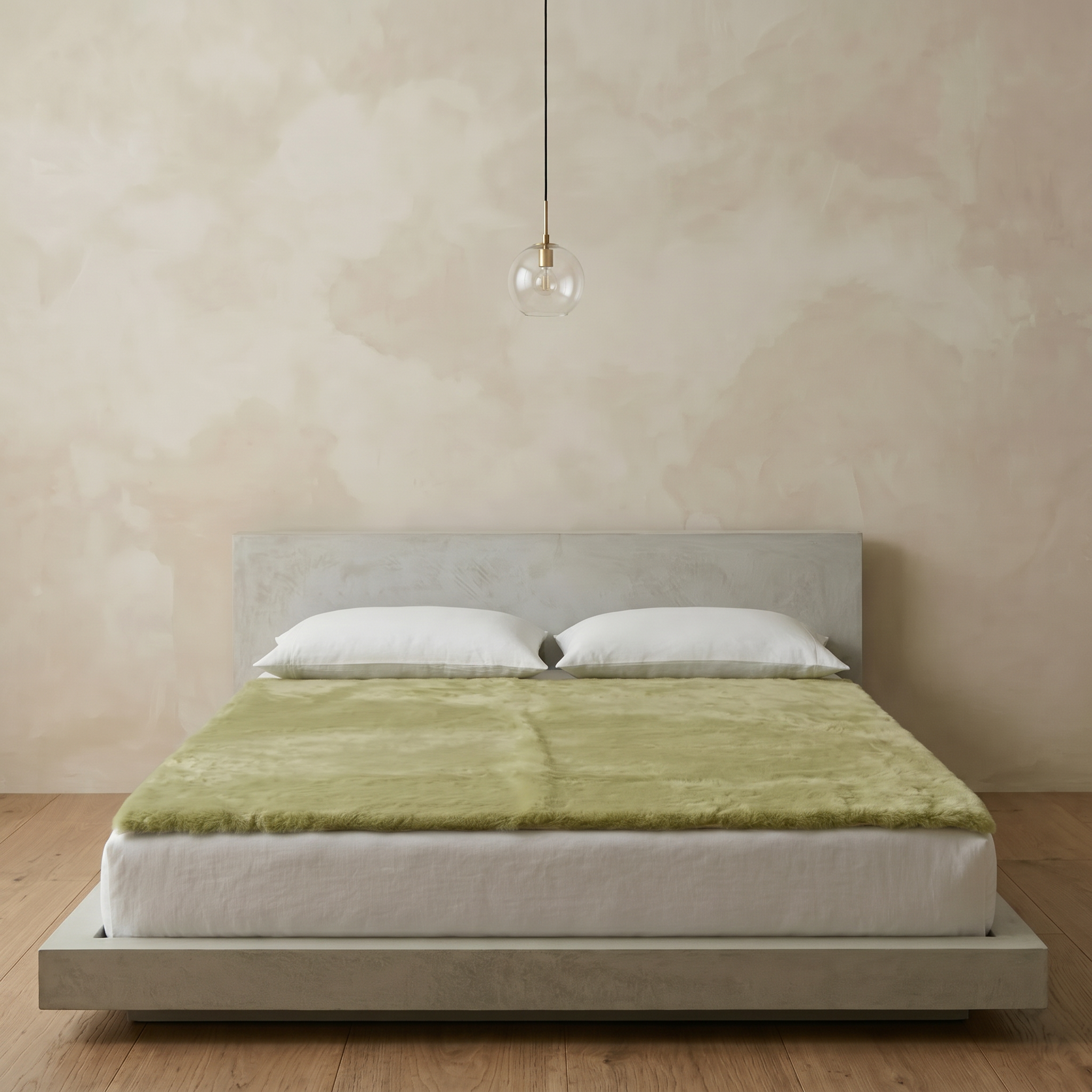 Merino Wool underlay on bed 